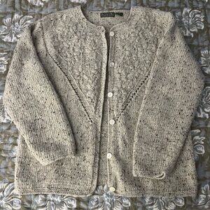 Vintage Knit Cardigan in Cream